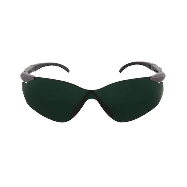 Jackson Safety Safety Glasses, Anti-Scratch Lens, Gunmetal Frameless - 50030