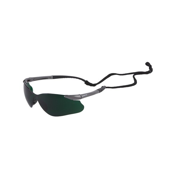 Jackson Safety Safety Glasses, Anti-Scratch Lens, Gunmetal Frameless - 50030