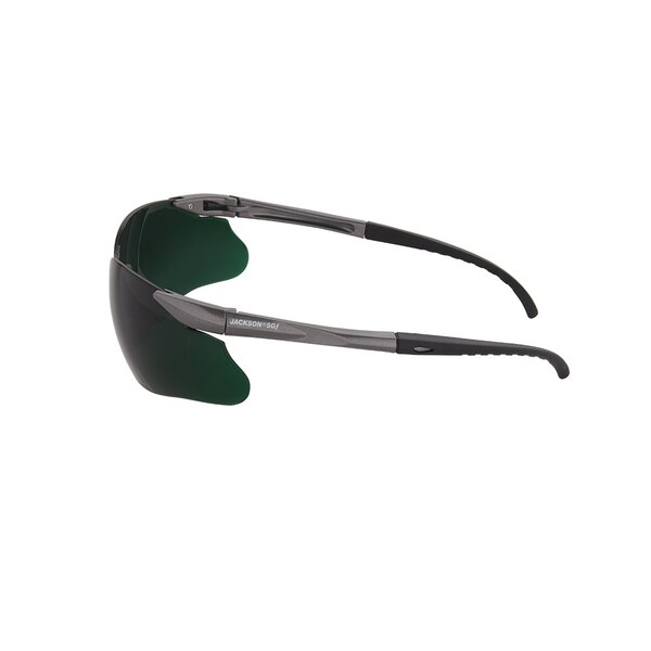 Jackson Safety Safety Glasses, Anti-Scratch Lens, Gunmetal Frameless - 50030