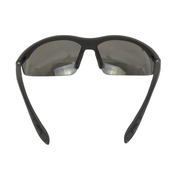 Radians Cheaters(R) Bi-Focal Safety Reading Glasses, Black Wraparound Frame, +1.50 Diopter, Gray Lens, M - CH1-215