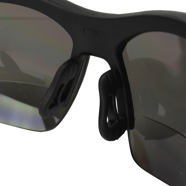 Radians Cheaters(R) Bi-Focal Safety Reading Glasses, Black Wraparound Frame, +1.50 Diopter, Gray Lens, M - CH1-215
