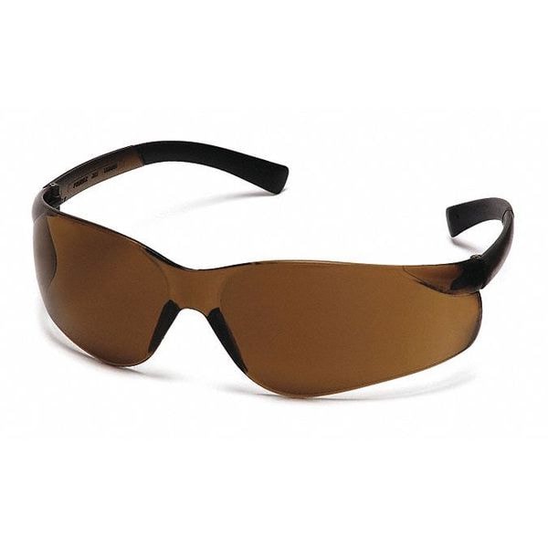 Pyramex Ztek, Safety Glasses Anti-Scratch, Coffee Lens, Frameless - S2515S