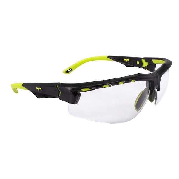 Radians THRAXUS Elite Safety Eyewear, HiVis Features, Clear Lens - TXE8-10ID