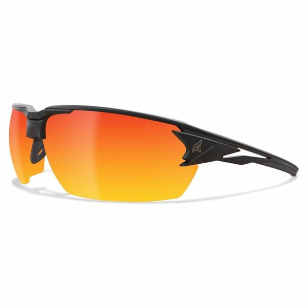Edge Eyewear Pumori, Safety Glasses Anti-Fog & Anti-Scratch, Polarized, Red Lens, Half-Frame, Wraparound - XPAP419