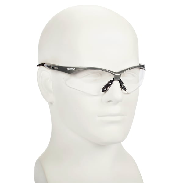 Kleenguard V30 Nemesis, Safety Glasses Anti-Fog, Clear Lens, Half-Frame, Wraparound - 47388