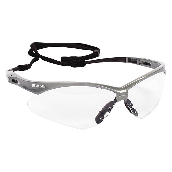 Kleenguard V30 Nemesis, Safety Glasses Anti-Fog, Clear Lens, Half-Frame, Wraparound - 47388