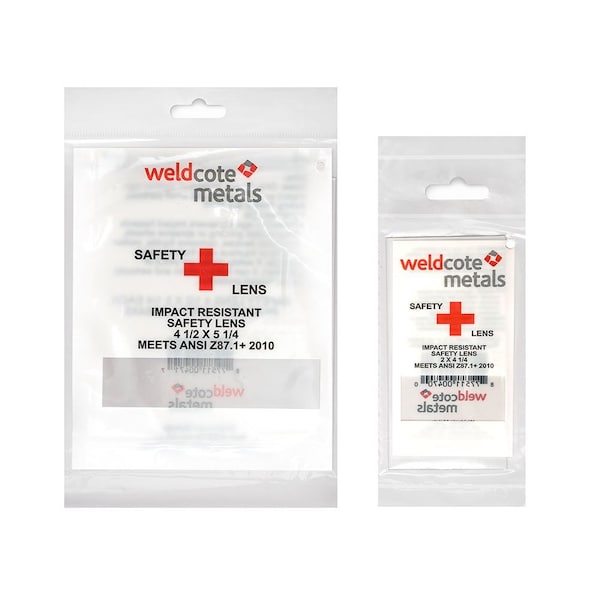 Weldcote Safety Lens, 2in x 4-1/4, 100PK - SAFETYLENS2X4