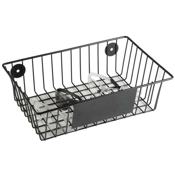 Zoro Select Eyewear Disp Rack, Tray, Clr, Stl, Wall Mtg - 6GLD0