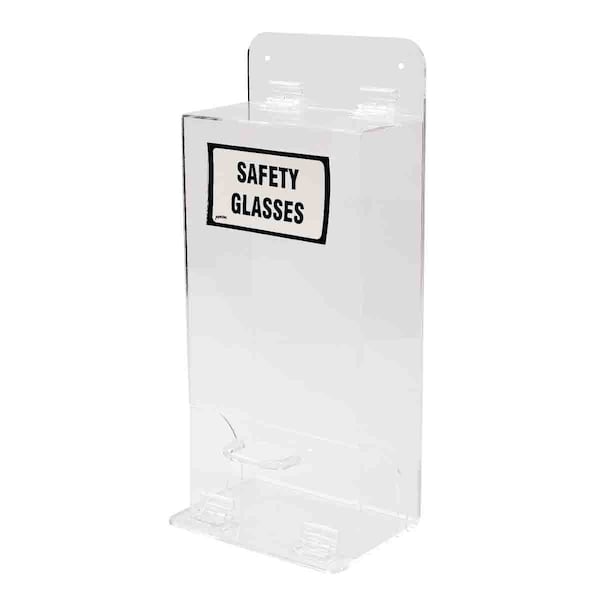 Brady Prot Eyewear Disp, Stk, Clr, Acryl, Wall Mtg - MVSDL