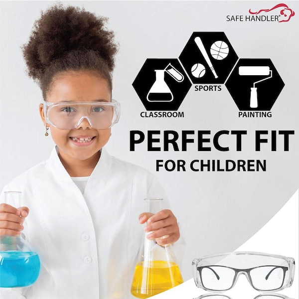 Bison Life Diamond, Kids Safety Glasses Anti-Scratch, Assorted Lens, OTG, 12 PK - SH-VOSGK-CLLCT-ES13-12