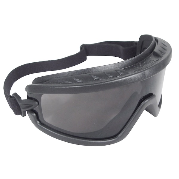 Radians Impact Resistant Safety Goggles, Smoke Anti-Fog Lens, Barricade Series - BG1-21