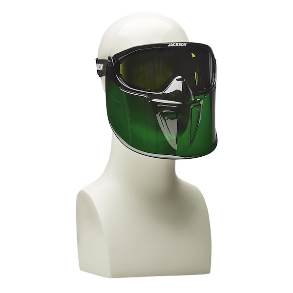 Jackson Safety Safety Goggles with Detachable Face Shield, Anti-Fog, Shade 3.0 Lens, Universal - 21001