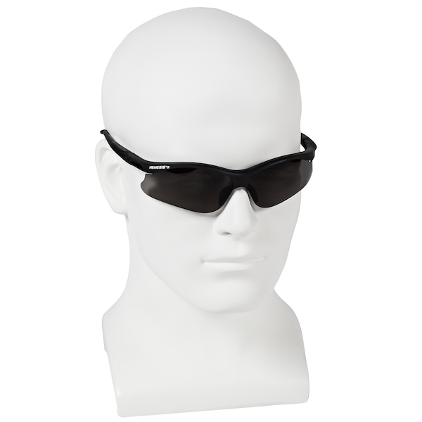 Kleenguard V30 Nemesis, Safety Glasses Anti-Scratch, Gray Lens, Half-Frame, Wraparound - 38476