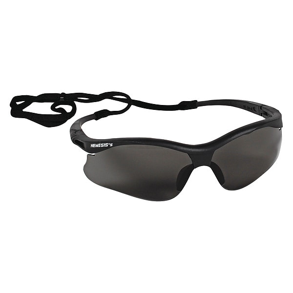 Kleenguard V30 Nemesis, Safety Glasses Anti-Scratch, Gray Lens, Half-Frame, Wraparound - 38476