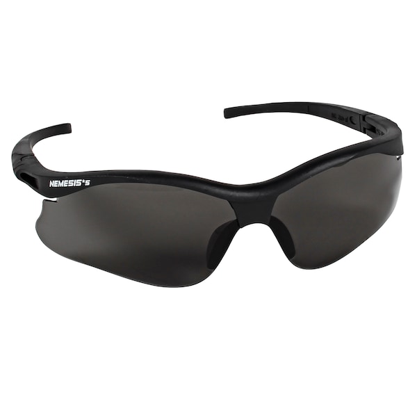 Kleenguard V30 Nemesis, Safety Glasses Anti-Scratch, Gray Lens, Half-Frame, Wraparound - 38476