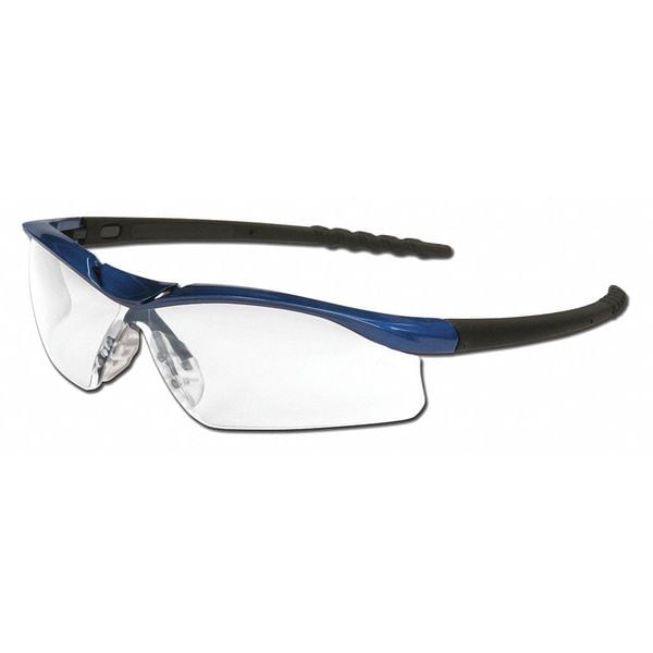 Mcr Safety Dallas, Safety Glasses Anti-Fog &  Anti-Scratch, Clear Lens, Half-Frame, Wraparound - DL310AF