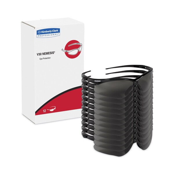 Kleenguard Safety Glasses Anti-Fog, Smoke Lens, Wraparound, Wraparound - KCC 22475