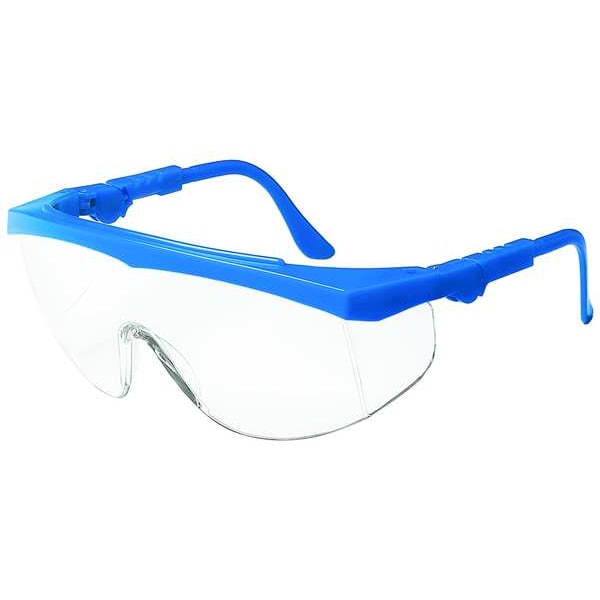 Condor Spirit, Safety Glasses Anti-Scratch, Clear Lens, Half-Frame, Wraparound - 1VW24