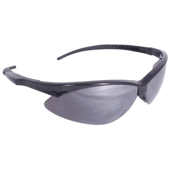 Radians Rad-Apocalypse, Safety Glasses Anti-Scratch, Gray Mirror Lens, Half-Frame, Wraparound - AP1-60