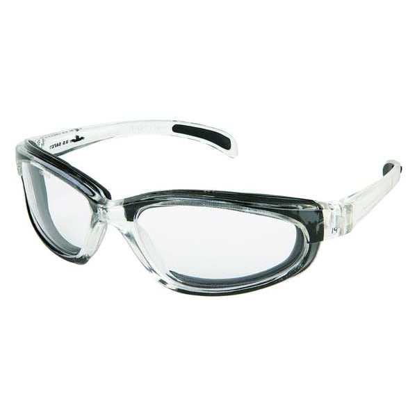 Mcr Safety Pantera, Safety Glasses Anti-Fog &  Anti-Scratch, Clear Lens, Full-Frame, Wraparound - PN120AF