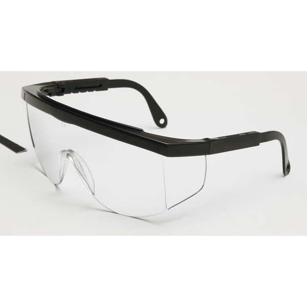 Condor Maddog III, Safety Glasses Anti-Scratch, Clear Lens, Half-Frame, Wraparound - 1VT99