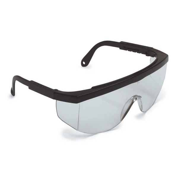 Condor Maddog III, Safety Glasses Anti-Scratch, Clear Lens, Half-Frame, Wraparound - 1VT99