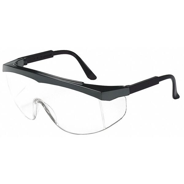 Condor Maddog III, Safety Glasses Anti-Scratch, Clear Lens, Half-Frame, Wraparound - 1VT99