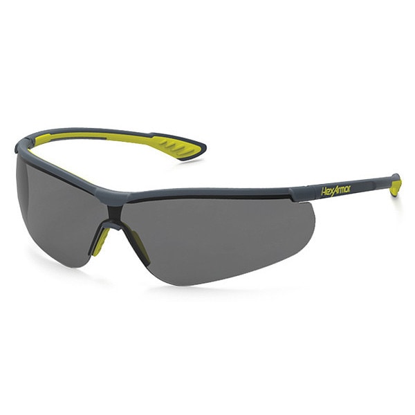 Hexarmor VS250, Safety Glasses Anti-Fog, Gray Lens, Half-Frame, Wraparound - 11-15007-05