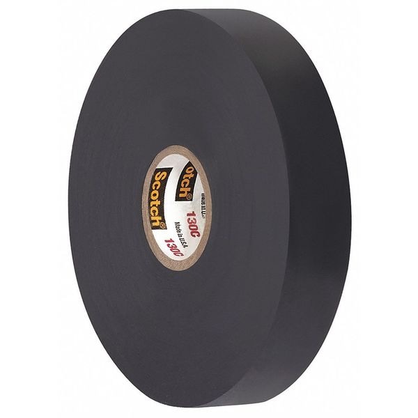 Cinta Eléctrica Sin Forro Scotch 3M™ 130C, 30 Mil, 3/4" x 30', Negra, 24 Piezas por Caja - T964130C