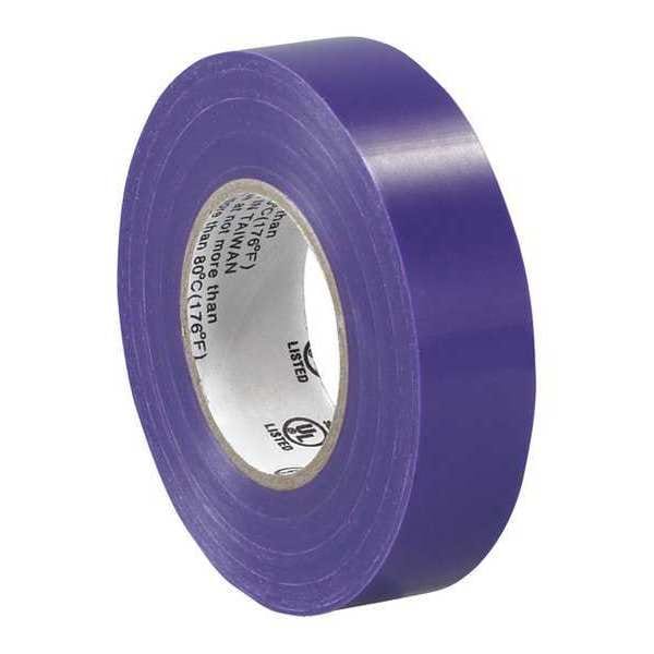 Cinta eléctrica de la marca Partners Brand, 7.0 Mil, 3/4" x 20 yds., Morada, 200/Caja - T964618M