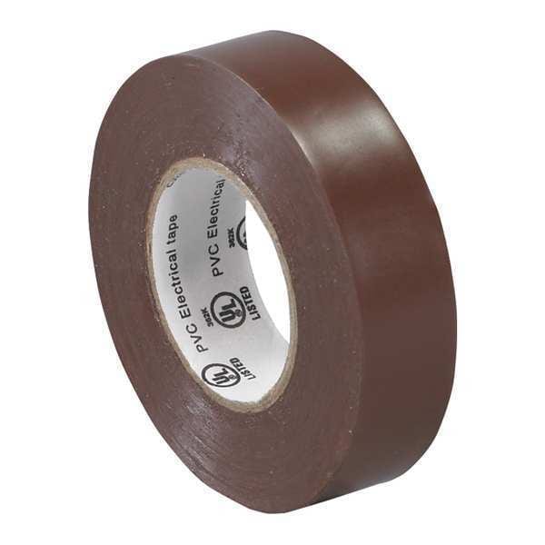 Cinta eléctrica de la marca Partners, 7.0 Mil, 3/4"x 20 yds., Café, 200/Case - T964618N.