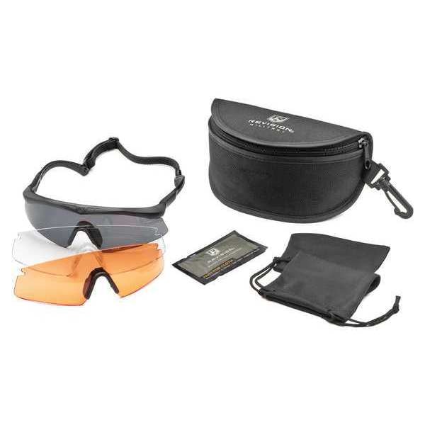 Revision Military Safety Glasses Anti-Fog &  Anti-Scratch, Assorted Lens, Wraparound - 4-0076-0134