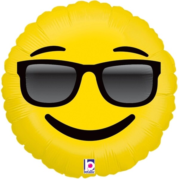Loftus International 18 in. Emoji Sunglasses Balloon, 10PK - B3-6265
