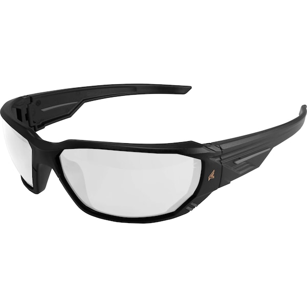Edge Eyewear Dawson Safety Eyewear, Black Frame, Clear Lenses - XD411