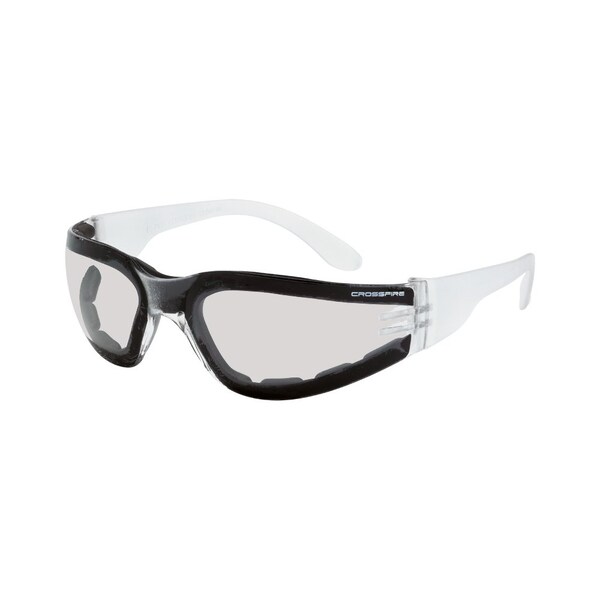 Crossfire Safety Glasses, Wraparound I/O Polycarbonate Lens, Scratch-Resistant,  - 5515 AF