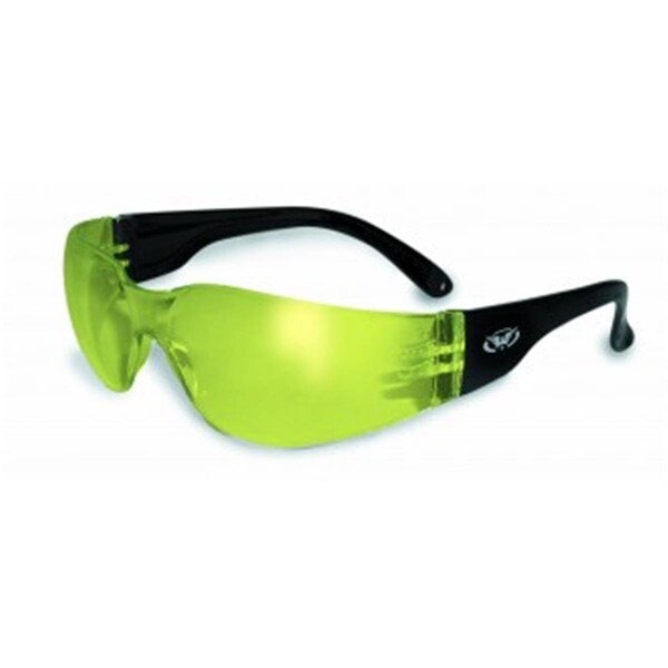 Safety Rider Glasses With Yellow Mirror Tint Lens - RIDER YT/M