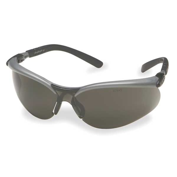 3M BX, Safety Glasses Anti-Fog &  Anti-Scratch, Gray Lens, Half-Frame, Wraparound - 11381-00000-20
