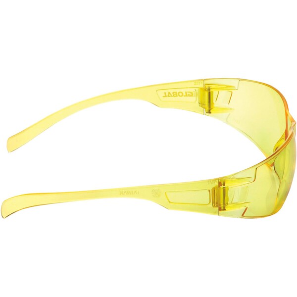 Global Industrial Frameless Safety Glasses, Scratch Resistant, Amber Lens - 708119AM