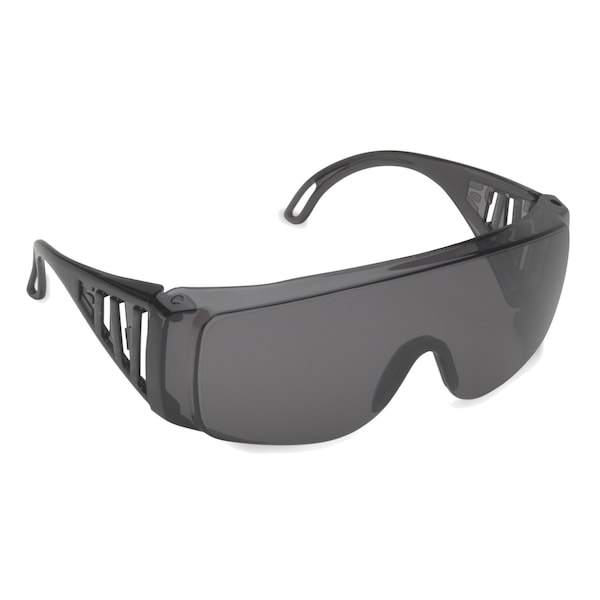 Akita Safety Glasses, Gray, Uncoated Lens, PR - EC20SX
