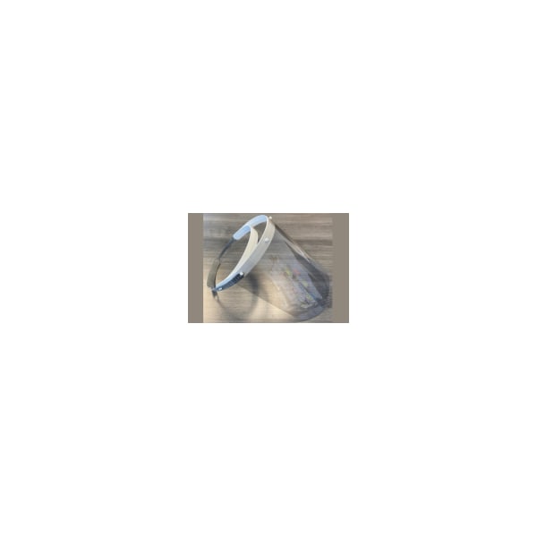 Professional Plastics Light Gray Shield And White Strap Headset, 0.010 X 8.50 X 11.00 Compl - FABCO0002AX-FACESHIELD