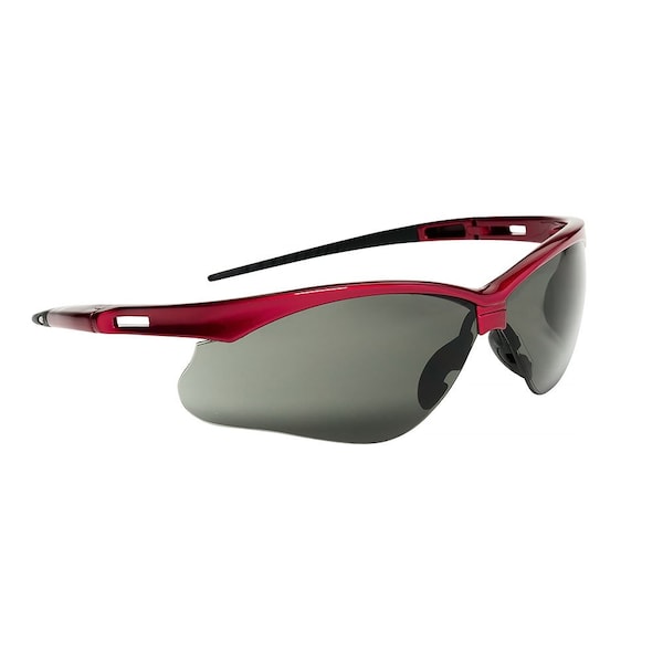 Jackson Safety Safety Glasses Anti-Scratch, Smoke Lens, Half-Frame - 50016