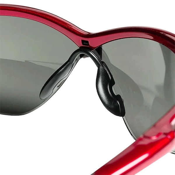 Jackson Safety Safety Glasses Anti-Scratch, Smoke Lens, Half-Frame - 50016