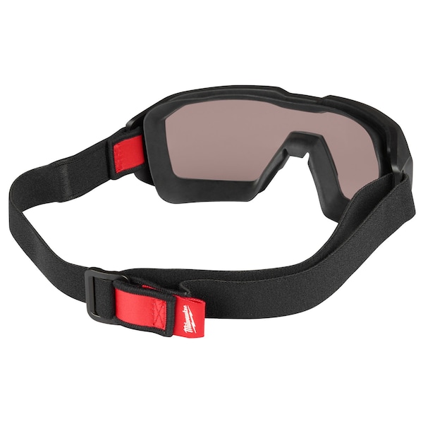 Milwaukee Tool Safety Goggles, Anti-Fog, Anti-Scratch, Black Lens, D3, D4 ANSI/Dust Splash Rating, Universal - 48-73-2061