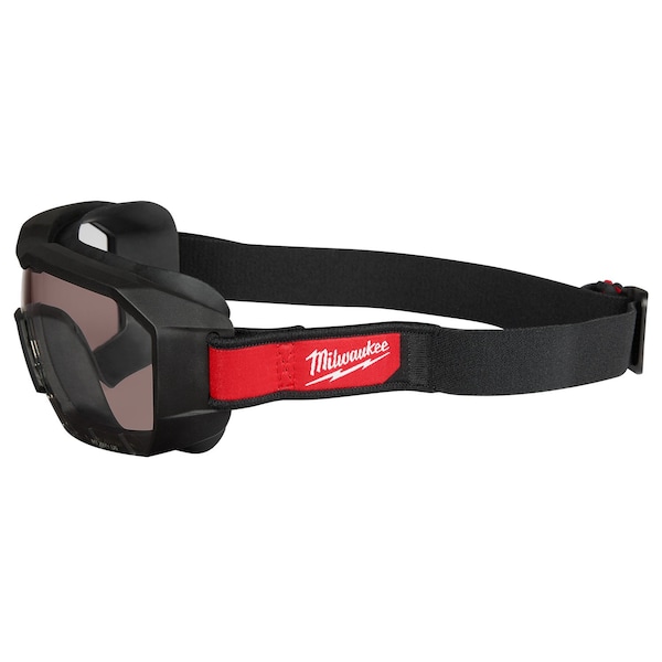 Milwaukee Tool Safety Goggles, Anti-Fog, Anti-Scratch, Black Lens, D3, D4 ANSI/Dust Splash Rating, Universal - 48-73-2061