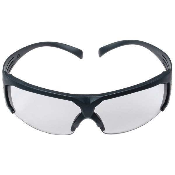 3M SecureFit 600, Safety Glasses Anti-Fog, Gray Lens, Half-Frame, Traditional - SF607SGAF