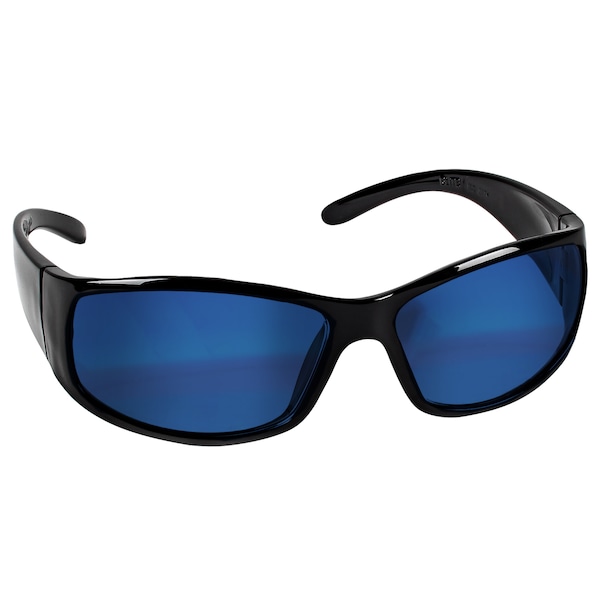 Smith & Wesson Elite, Safety Glasses Anti-Scratch, Blue Mirror Lens, Full-Frame, Wraparound - 21307