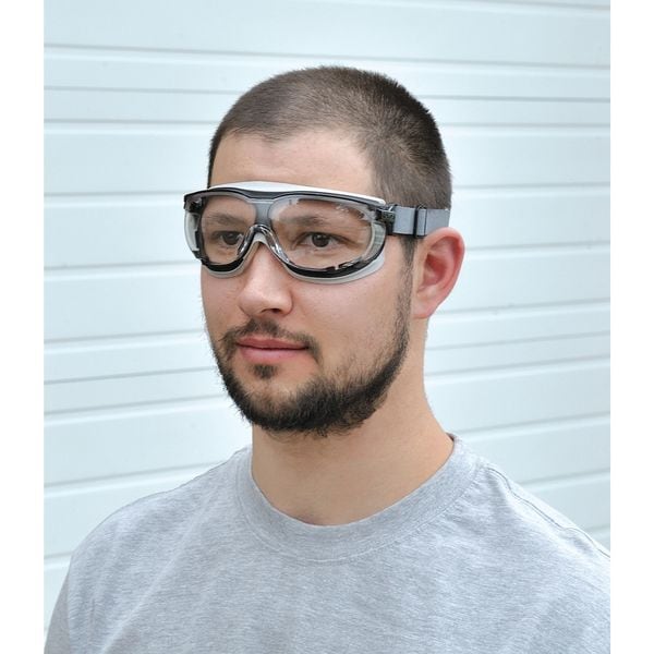 Honeywell Uvex Protective Goggles, Anti-Fog, Scratch-Resistant, Clear Lens, D3 ANSI/Dust Splash Rating, Universal - S1650D