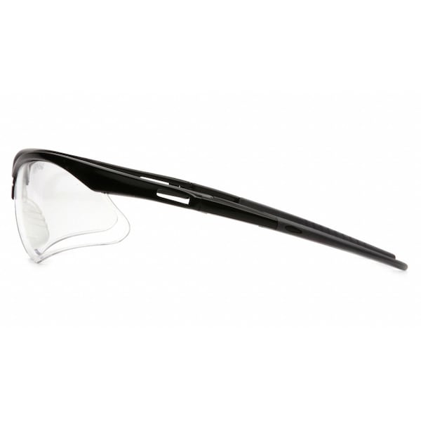 Condor Safety Glasses, Agitator Series, Anti-Fog, Anti-Static, Anti-Scratch, Black Half-Frame, Clear Lens - 23Y618