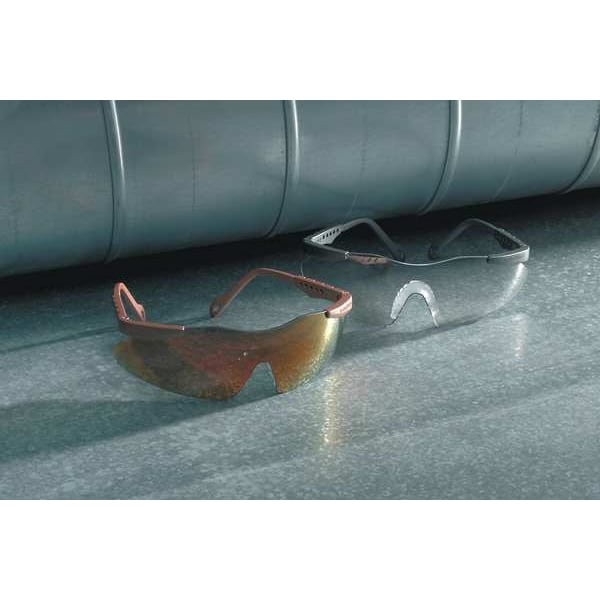 Smith & Wesson Magnum 3G, Safety Glasses Anti-Scratch, Clear Lens, Frameless, Wraparound - 19799