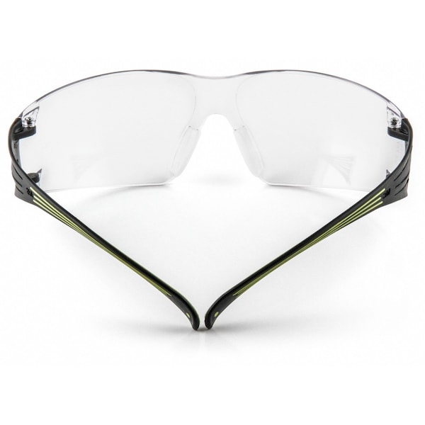 3M SecureFit Safety Glasses, 400 Series, Anti-Fog, Anti-Scratch, Frameless, Black Arm, Clear Lens - SF401AF
